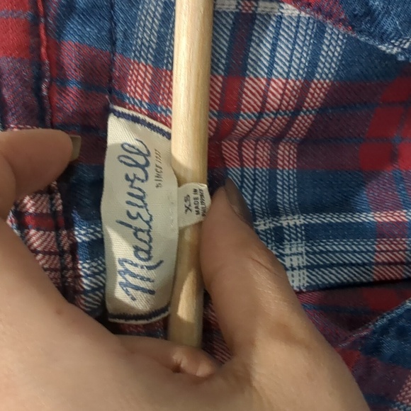 Madewell plaid top - Picture 2 of 3